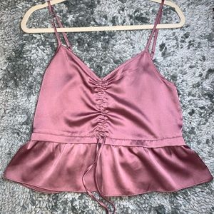 Silky pink top from Abercrombie & Fitch Size XS